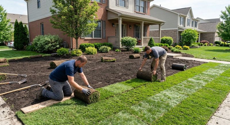 Yard Sod Installation in Aiken, SC