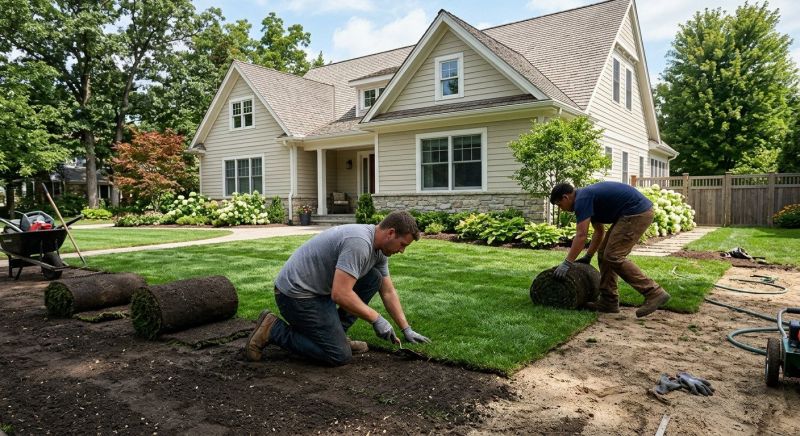 Yard Sod Installation in Rockwall, TX