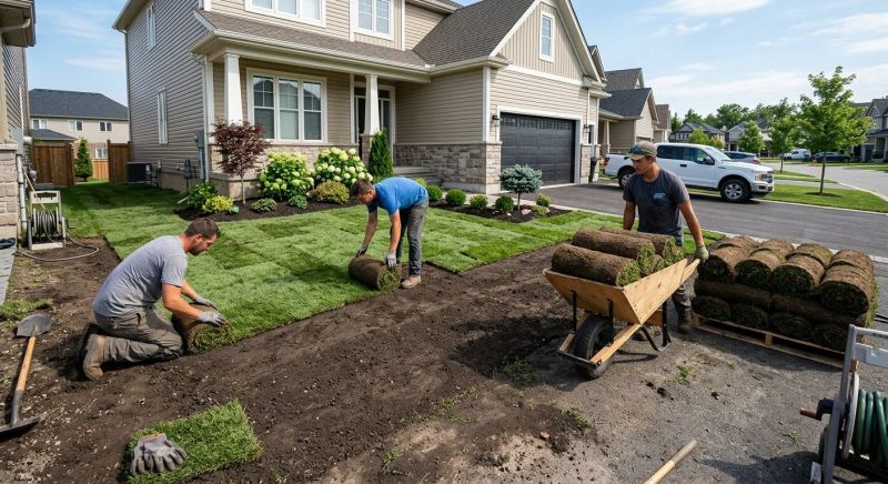 Yard Sod Installation in Rockwall, TX