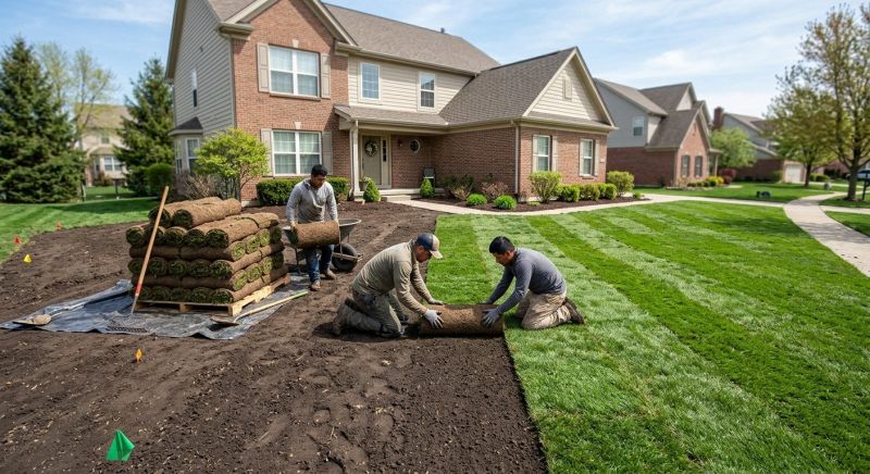 Yard Sod Replacement in Rockwall, TX